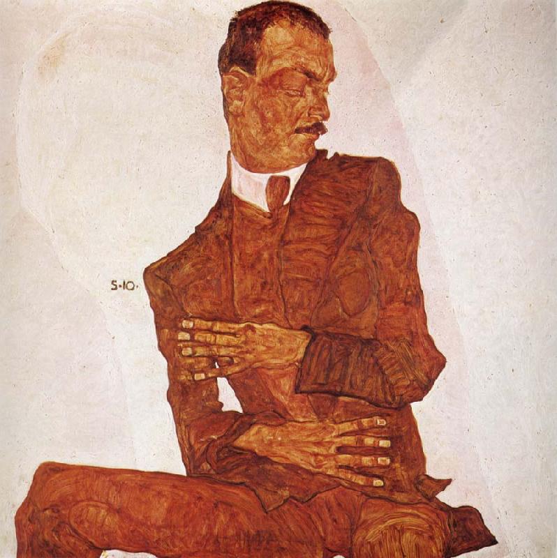 Egon Schiele Portrait of the Art Critic Arthur Roessler Spain oil painting art